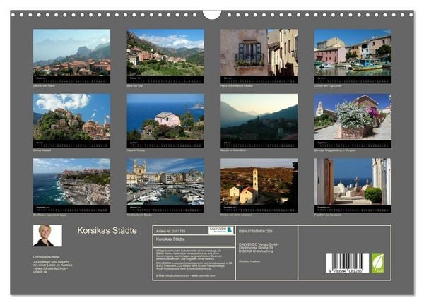 Produktbild: Korsikas St&auml;dte (Wandkalender 2027 DIN A3 quer), CALVENDO Monatskalender