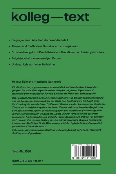 Produktbild: Kinetische Gastheorie