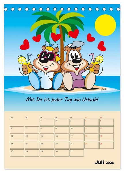Produktbild: Ein Jahr mit Dir! (Tischkalender 2026 DIN A5 hoch), CALVENDO Monatskalender