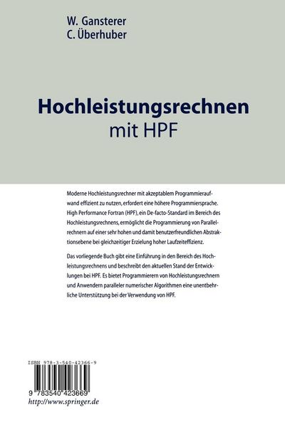 Produktbild: Hochleistungsrechnen mit HPF