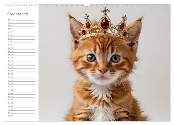 Produktbild: Herzensk&ouml;nige - KI Geburtstagskalender f&uuml;r unsere Bediensteten (hochwertiger Premium Wandkalender 2026 DIN A2 quer), Kunstdruck in Hochglanz