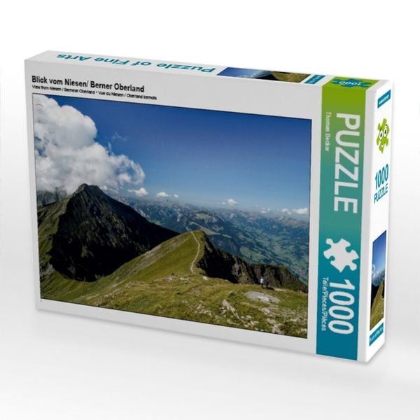 Produktbild: CALVENDO Puzzle Blick vom Niesen/ Berner Oberland | 1000 Teile Lege-Gr&ouml;&szlig;e 64x48cm Foto-Puzzle f&uuml;r gl&uuml;ckliche Stunden