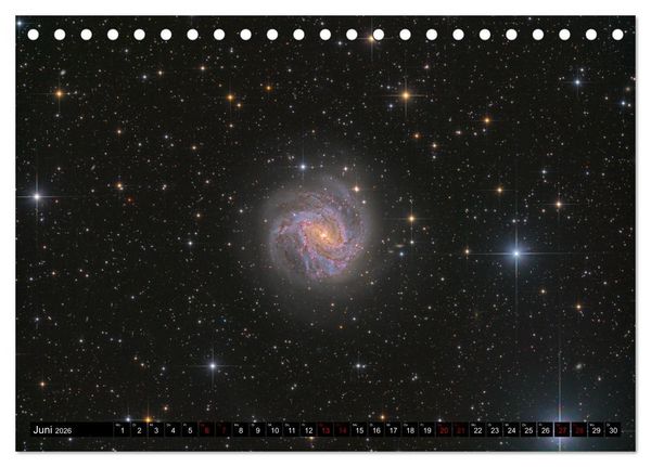 Produktbild: Galaxien im Universum (Tischkalender 2026 DIN A5 quer), CALVENDO Monatskalender