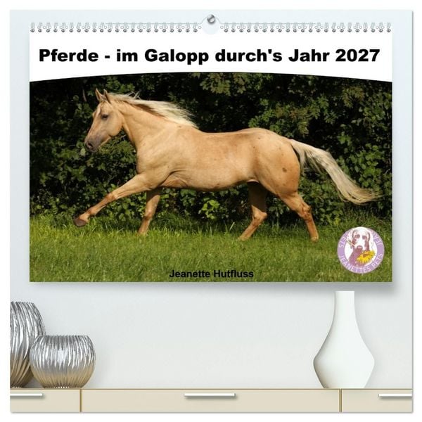 Produktbild: Pferde - im Galopp durch's Jahr 2027 (hochwertiger Premium Wandkalender 2027 DIN A2 quer), Kunstdruck in Hochglanz