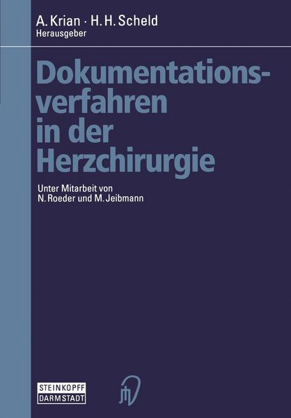 Produktbild: Dokumentationsverfahren in der Herzchirurgie