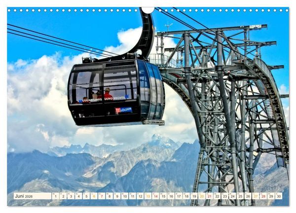 Produktbild: Abenteuer Seilbahn (Wandkalender 2026 DIN A3 quer), CALVENDO Monatskalender
