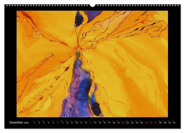 Produktbild: Feinste Aquarelle (hochwertiger Premium Wandkalender 2026 DIN A2 quer), Kunstdruck in Hochglanz