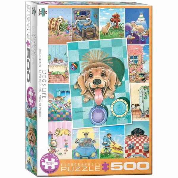 Produktbild: Family Puzzle 500 Teile - Oversize - Garry Patterson: Dog's Life by Gary Patterson