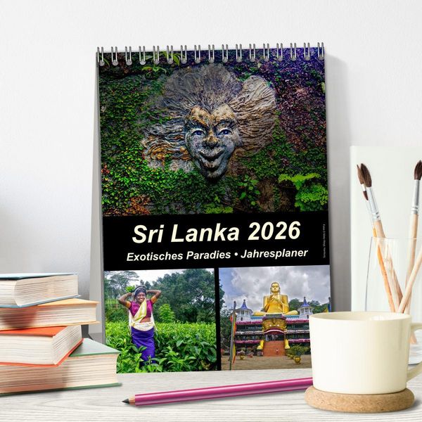 Produktbild: Sri Lanka 2026 - Exotisches Paradies - Jahresplaner (Tischkalender 2026 DIN A5 hoch), CALVENDO Monatskalender