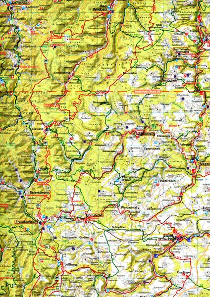 Produktbild: BVA ADFC Radtourenkarte Schwarzwald Oberrhein 1:150.000
