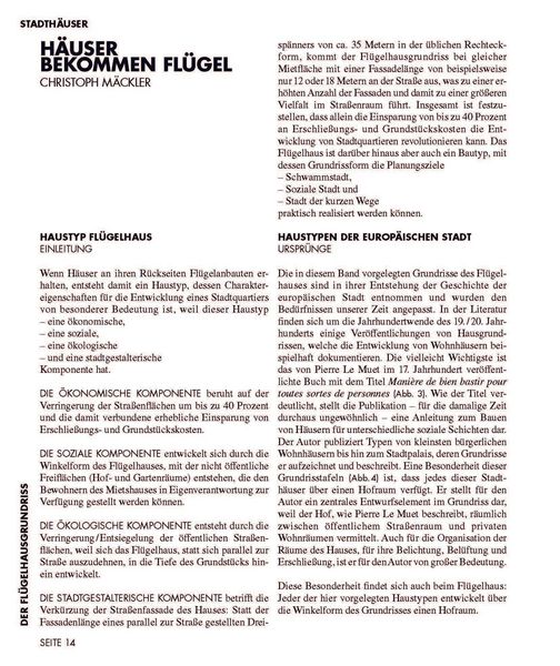Produktbild: Der Fl&uuml;gelhausgrundriss