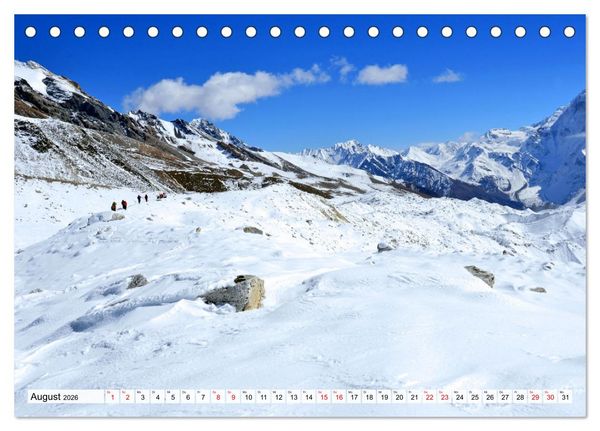Produktbild: MANASLU HIMAL gewaltige Bergriesen (Tischkalender 2026 DIN A5 quer), CALVENDO Monatskalender