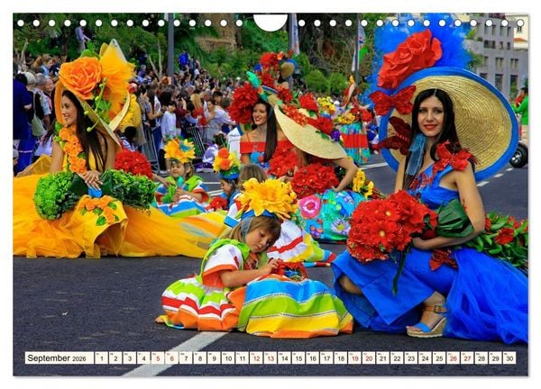 Produktbild: Blumenfest auf Madeira (Wandkalender 2026 DIN A4 quer), CALVENDO Monatskalender
