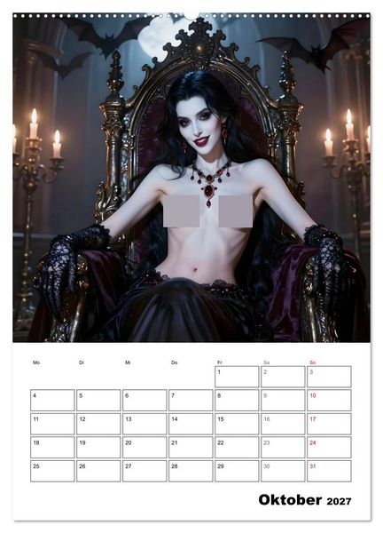 Produktbild: Mystische Engel (hochwertiger Premium Wandkalender 2027 DIN A2 hoch), Kunstdruck in Hochglanz