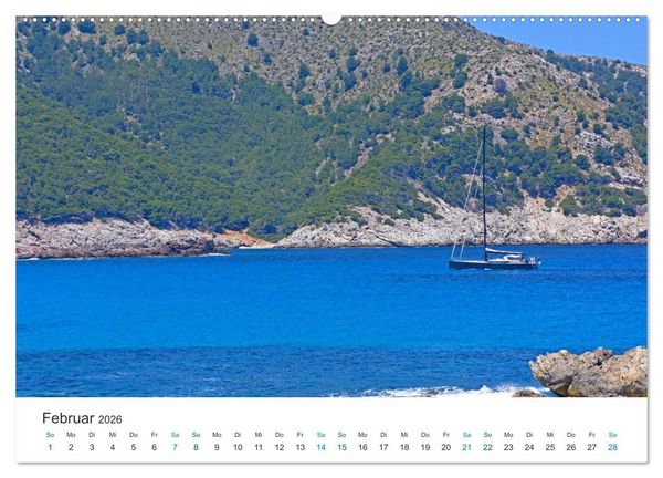 Produktbild: Segelboote und Yachten - Lebensart am Mittelmeer (hochwertiger Premium Wandkalender 2026 DIN A2 quer), Kunstdruck in Hochglanz