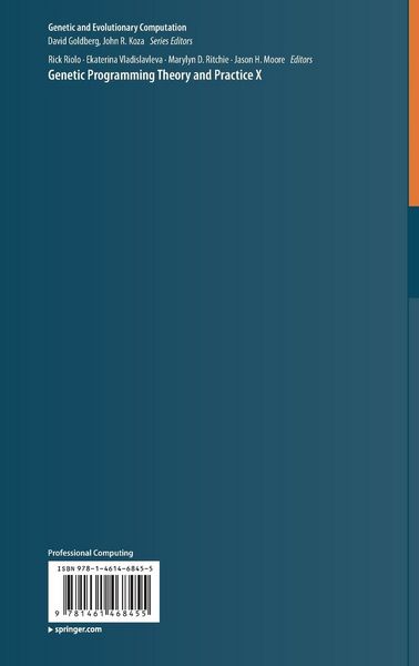 Produktbild: Genetic Programming Theory and Practice X