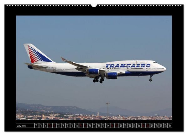Produktbild: 747 Queen of the Skies (High Quality Premium Wall Calendar 2026 DIN A2 landscape),CALVENDO 12 Month Wall Calendar