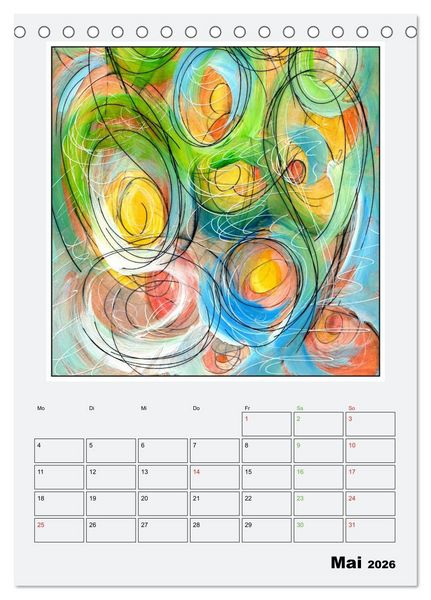 Produktbild: New Art Deco (Tischkalender 2026 DIN A5 hoch), CALVENDO Monatskalender