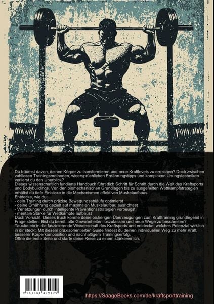Produktbild: Kraftsport Training & Bodybuilding: Der ultimative Guide f&uuml;r Muskelaufbau Training