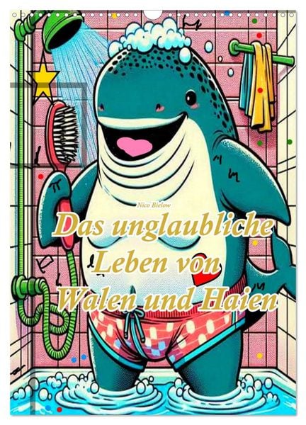 Produktbild: Das unglaubliche Leben von Walen und Haien (Wandkalender 2026 DIN A3 hoch), CALVENDO Monatskalender