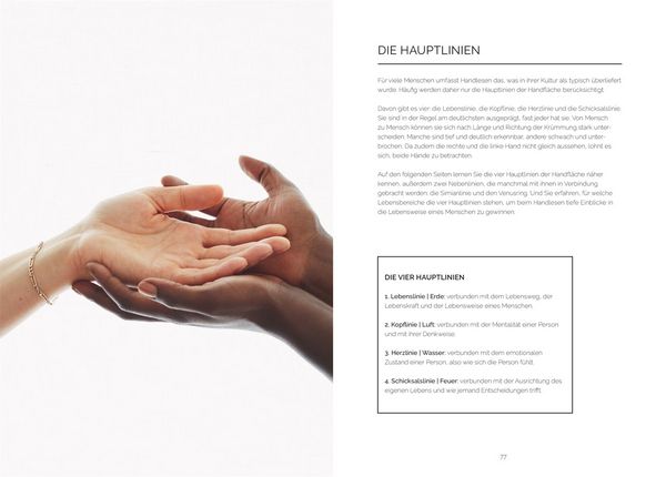 Produktbild: Die Sprache der H&auml;nde &ndash; ein moderner Guide zur Selbsterkenntnis