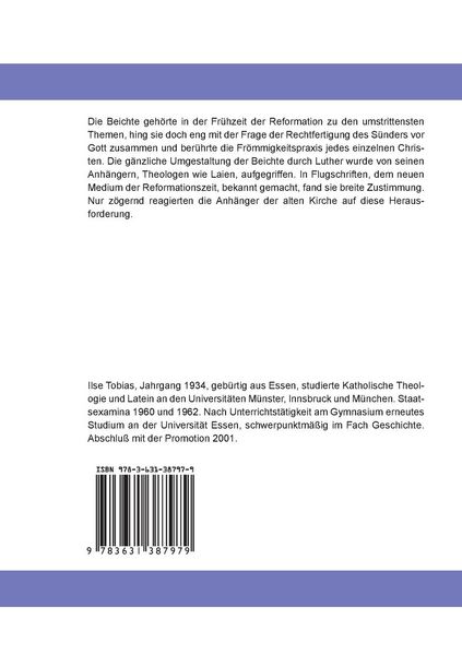 Produktbild: Die Beichte in den Flugschriften der fr&uuml;hen Reformationszeit