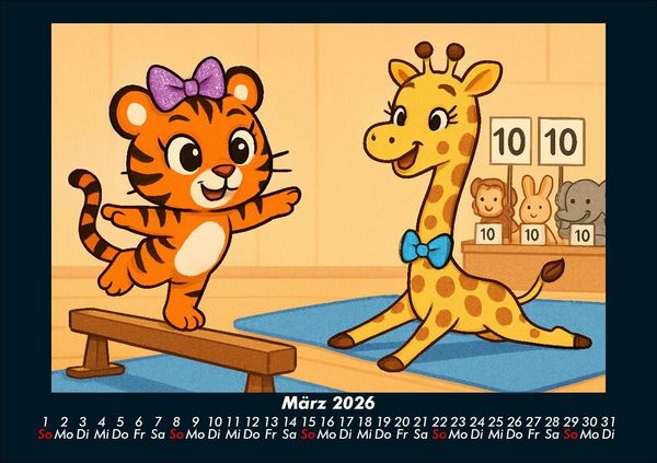 Produktbild: Tina & Nala bei den Olympischen Spielen 2026 Fotokalender DIN A5