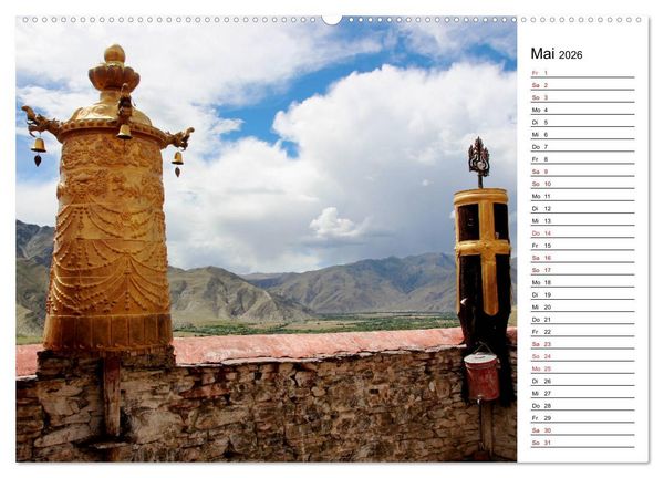 Produktbild: Tibet Momente (Wandkalender 2026 DIN A2 quer), CALVENDO Monatskalender