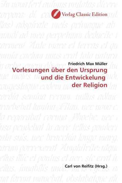 Produktbild: M&uuml;ller, F: Vorlesungen &uuml;ber den Ursprung und die Entwickelun