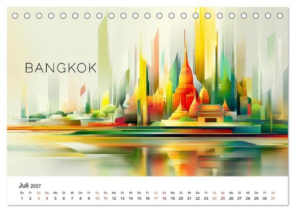 Produktbild: St&auml;dte der Welt - Premium Edition (Tischkalender 2027 DIN A5 quer), CALVENDO Monatskalender