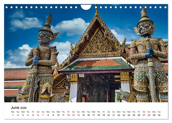 Produktbild: Amazing visit to Thailand (Wall Calendar 2026 DIN A4 landscape), CALVENDO 12 Month Wall Calendar