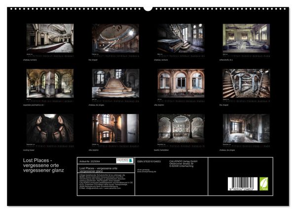 Produktbild: Lost Places - vergessene orte vergessener glanz (hochwertiger Premium Wandkalender 2026 DIN A2 quer), Kunstdruck in Hochglanz