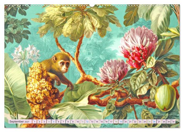 Produktbild: Exotische Pflanzenwelt - Illustrationen (Wandkalender 2027 DIN A2 quer), CALVENDO Monatskalender