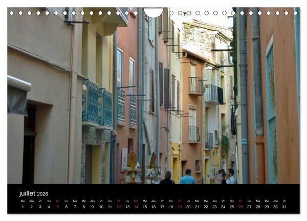 Produktbild: Un jour COLLIOURE (Calendrier mural 2026 DIN A4 vertical), CALVENDO calendrier mensuel