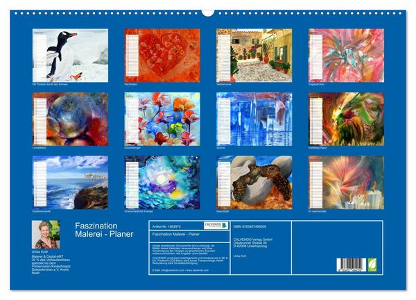 Produktbild: Faszination Malerei - Planer (Wandkalender 2026 DIN A2 quer), CALVENDO Monatskalender