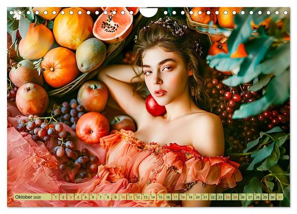 Produktbild: Obstk&ouml;nigin - Fruchtig, floral und voller Sch&ouml;nheit (Wandkalender 2026 DIN A4 quer), CALVENDO Monatskalender