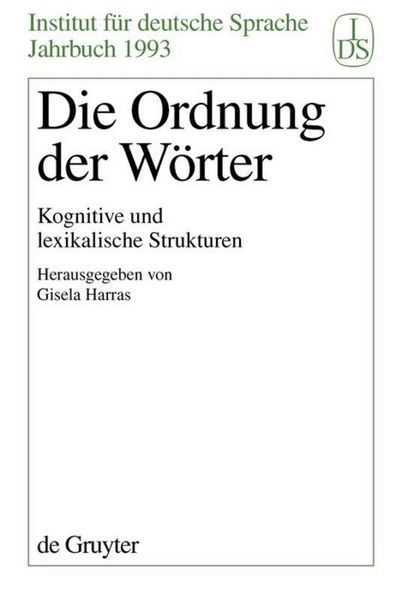 Produktbild: Die Ordnung der W&ouml;rter