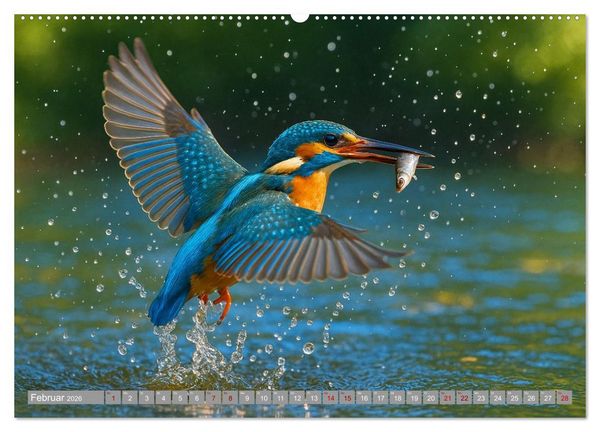 Produktbild: Eisvogeltr&auml;ume am Wasser (hochwertiger Premium Wandkalender 2026 DIN A2 quer), Kunstdruck in Hochglanz