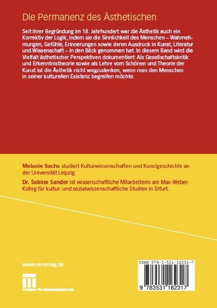Produktbild: Die Permanenz des &Auml;sthetischen