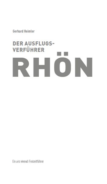 Produktbild: Ausflugsverf&uuml;hrer Rh&ouml;n