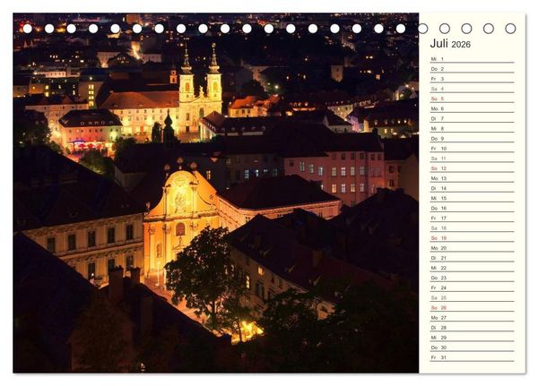 Produktbild: Graz - Metropole der Steiermark (Tischkalender 2026 DIN A5 quer), CALVENDO Monatskalender
