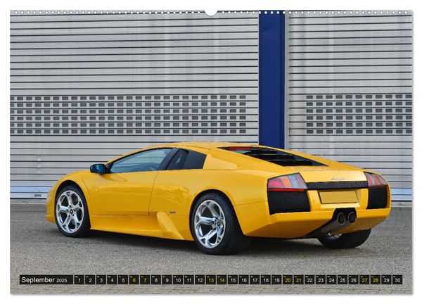 Produktbild: DER GELBE STIER - Lamborghini Murci&eacute;lago (hochwertiger Premium Wandkalender 2025 DIN A2 quer), Kunstdruck in Hochglanz