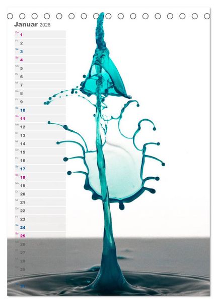 Produktbild: Farbenfreudig (Tischkalender 2026 DIN A5 hoch), CALVENDO Monatskalender