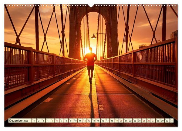 Produktbild: Joggen, gesund laufen (Wandkalender 2026 DIN A2 quer), CALVENDO Monatskalender