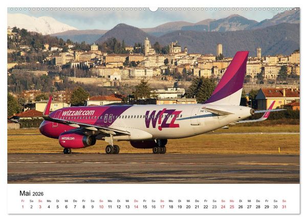Produktbild: Die sch&ouml;nsten Airliner (Wandkalender 2026 DIN A2 quer), CALVENDO Monatskalender