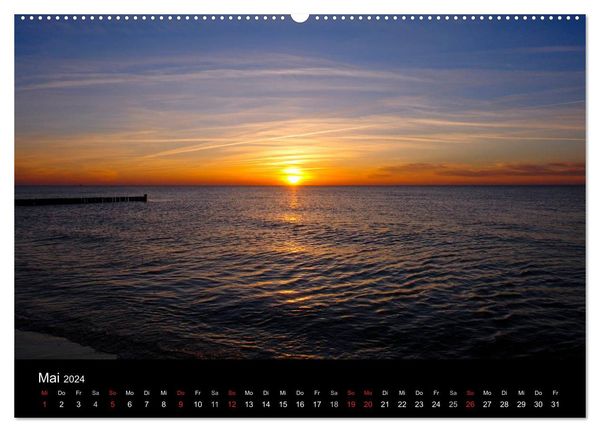 'Bis Zum Horizont (hochwertiger Premium Wandkalender 2024 DIN A2 Quer ...