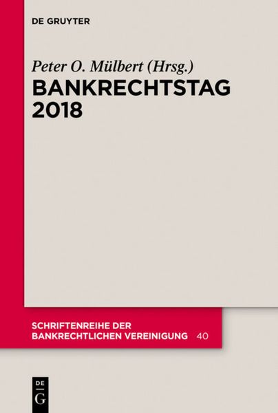 Produktbild: Bankrechtstag 2018