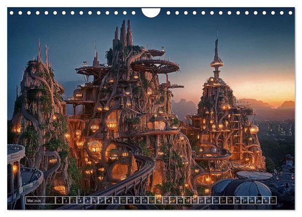 Produktbild: Die Fantasie als Architekt (Wandkalender 2026 DIN A4 quer), CALVENDO Monatskalender