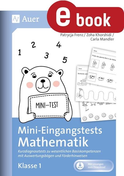Produktbild: Mini-Eingangstests Mathematik - Klasse 1
