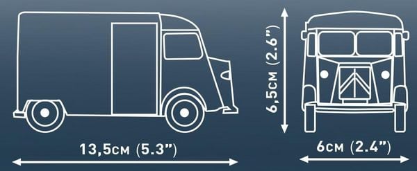 Produktbild: COBI 24631 - Citroen Type H, Bausatz 1:35, 184 Klemmbausteine